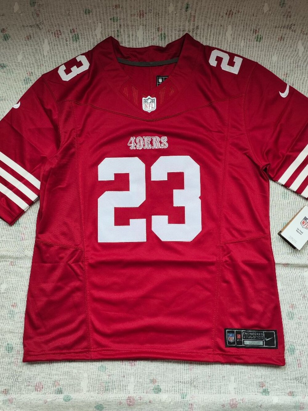 NFL San Francisco 49ers McCaffrey 23 Fan Edition Game Jersey